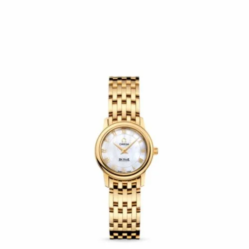 Omega De Ville Prestige Quartz 22 Yellow Gold / MOP / Bracelet 4170.71.00 (41707100)